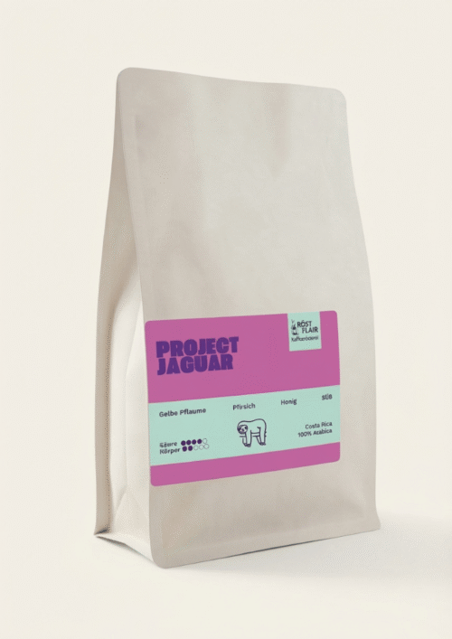 COSTA RICA PROJECT JAGUAR FLAIR KAFFEERÖSTEREI RÖSTFLAIR KAFFEETÜTE