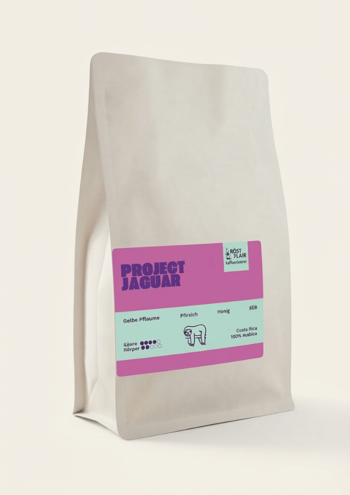 COSTA RICA PROJECT JAGUAR FLAIR KAFFEERÖSTEREI RÖSTFLAIR KAFFEETÜTE